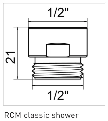 Abmessungen (in mm) — gemäß EN 246