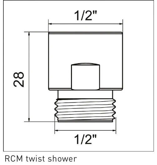 Abmessungen (in mm) — gemäß EN 246